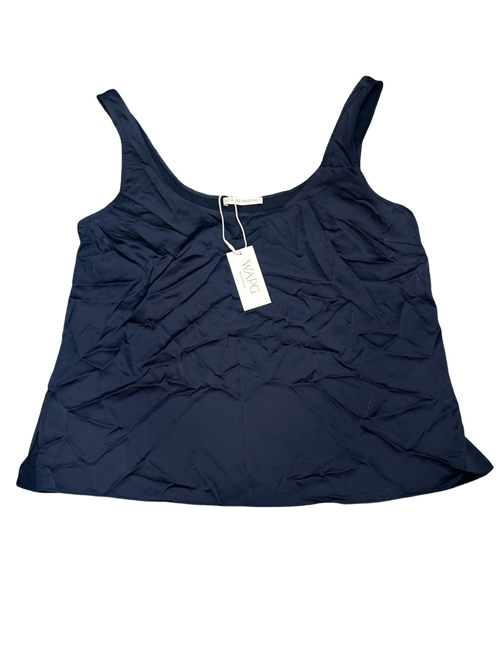 NWT We’re All Pretty Girls Women’s Large Dark Navy Scoop Neck Tank